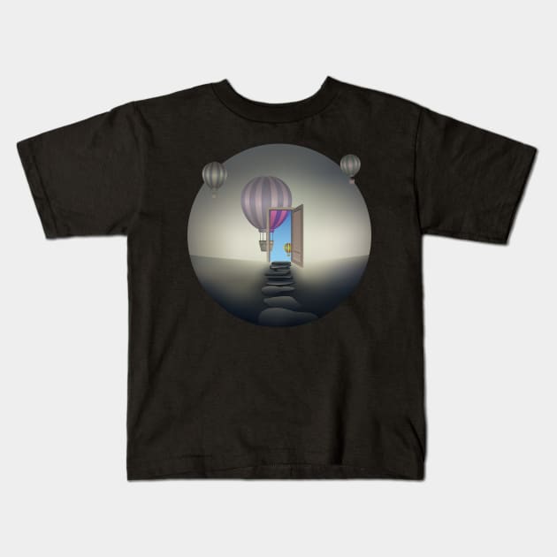 Another Reality Pathway Kids T-Shirt by psychoshadow